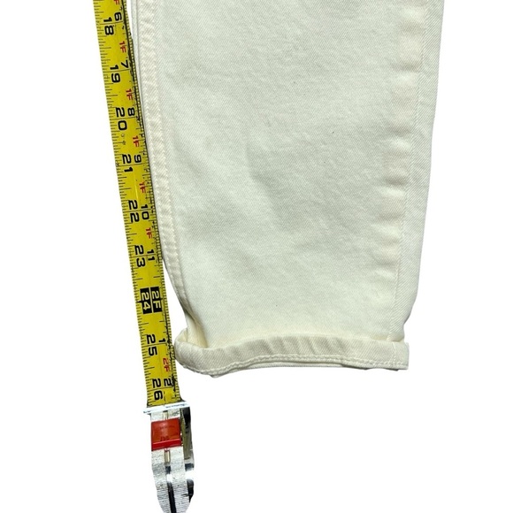 Everlane Jeans Women’s Size 30 The Mid Rise Skinny Ankle Ivory Denim - Picture 5 of 5